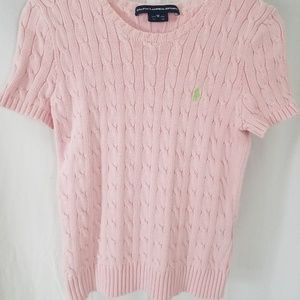 Ralph Lauren Sport Short Sleeve Cable Knit Sweater
